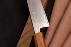 Hokiyama Bunka AUS-10 Swirl Damascus 170mm (6.7") -Sharp Edge Shop 390116251648 Hokiyama Bunka AUS 10 Swirl Damascus 170 mm 5