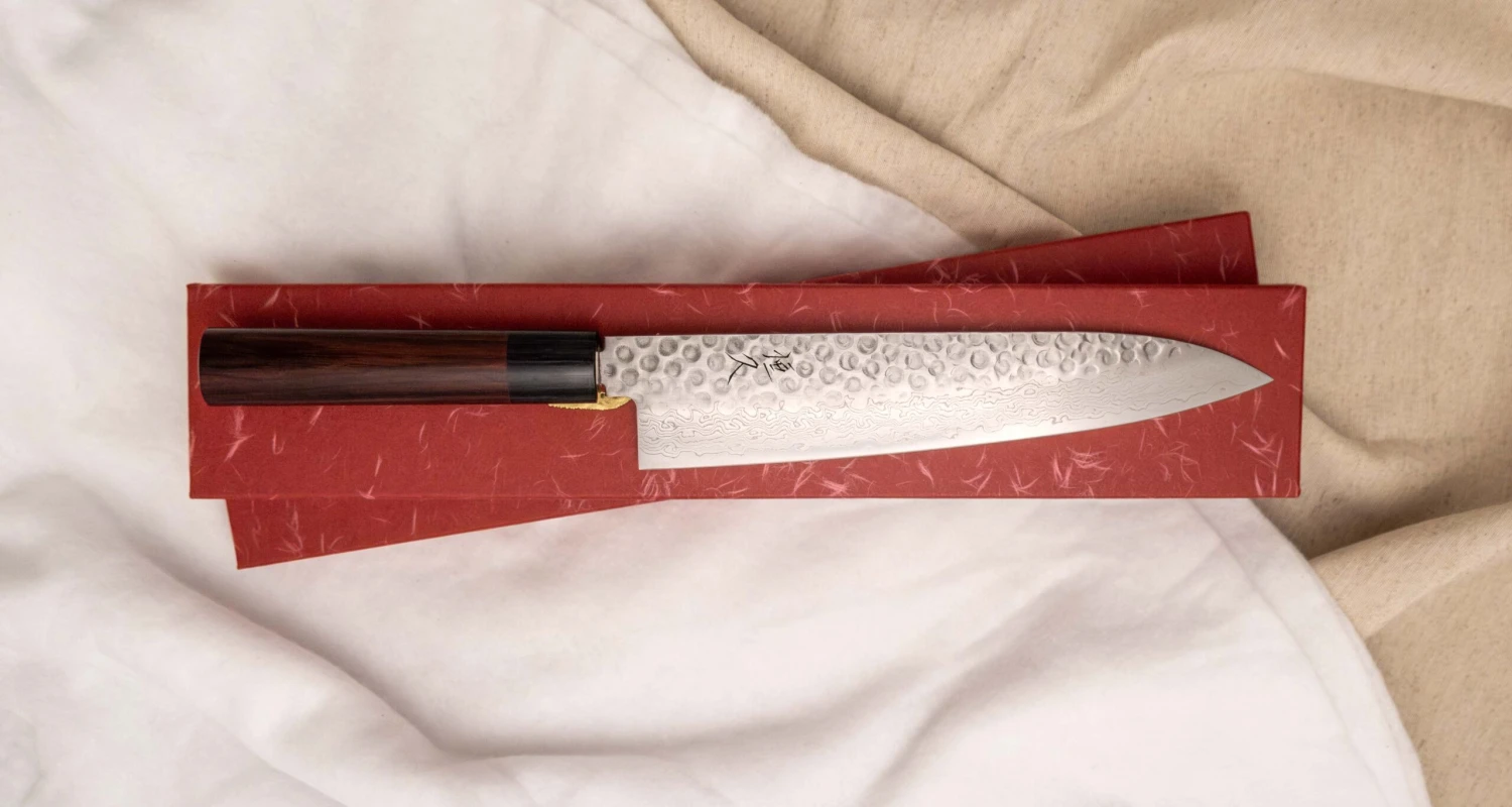 Tsunehisa Gyuto VG-10 Damascus Tsuchime 210mm (8.3") 6 Tsunehisa Gyuto VG-10 Damascus Tsuchime 210mm (8.3") - Image 6