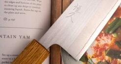 Tsunehisa SRS13 Santoku Oak 165mm (6.5") -Sharp Edge Shop 410108091220 TsunehisaSRS13SantokuOak165mm 3