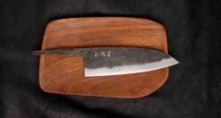 Kurogane Santoku Aogami #2 Kuro-uchi 165mm (6.5") - BLADE -Sharp Edge Shop 420108091682 KuroganeSantokuAogami 2Kuro uchi165mm REZILO 2