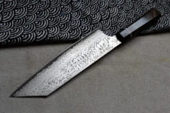 Bunka Black Damascus 200mm (7.9") -Sharp Edge Shop BunkaBlackDamascus200mm 4