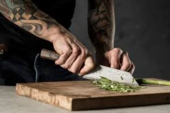 Bunka Black Damascus 165mm (6.5") -Sharp Edge Shop Bunka Black Damascus 160mm 6.3 10