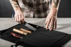 Bunka Black Damascus 165mm (6.5") -Sharp Edge Shop Bunka Black Damascus 160mm 6.3 13