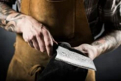 Bunka Black Damascus 165mm (6.5") -Sharp Edge Shop Bunka Black Damascus 160mm 6.3 2