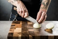 Bunka Black Damascus 165mm (6.5") -Sharp Edge Shop Bunka Black Damascus 160mm 6.3 3