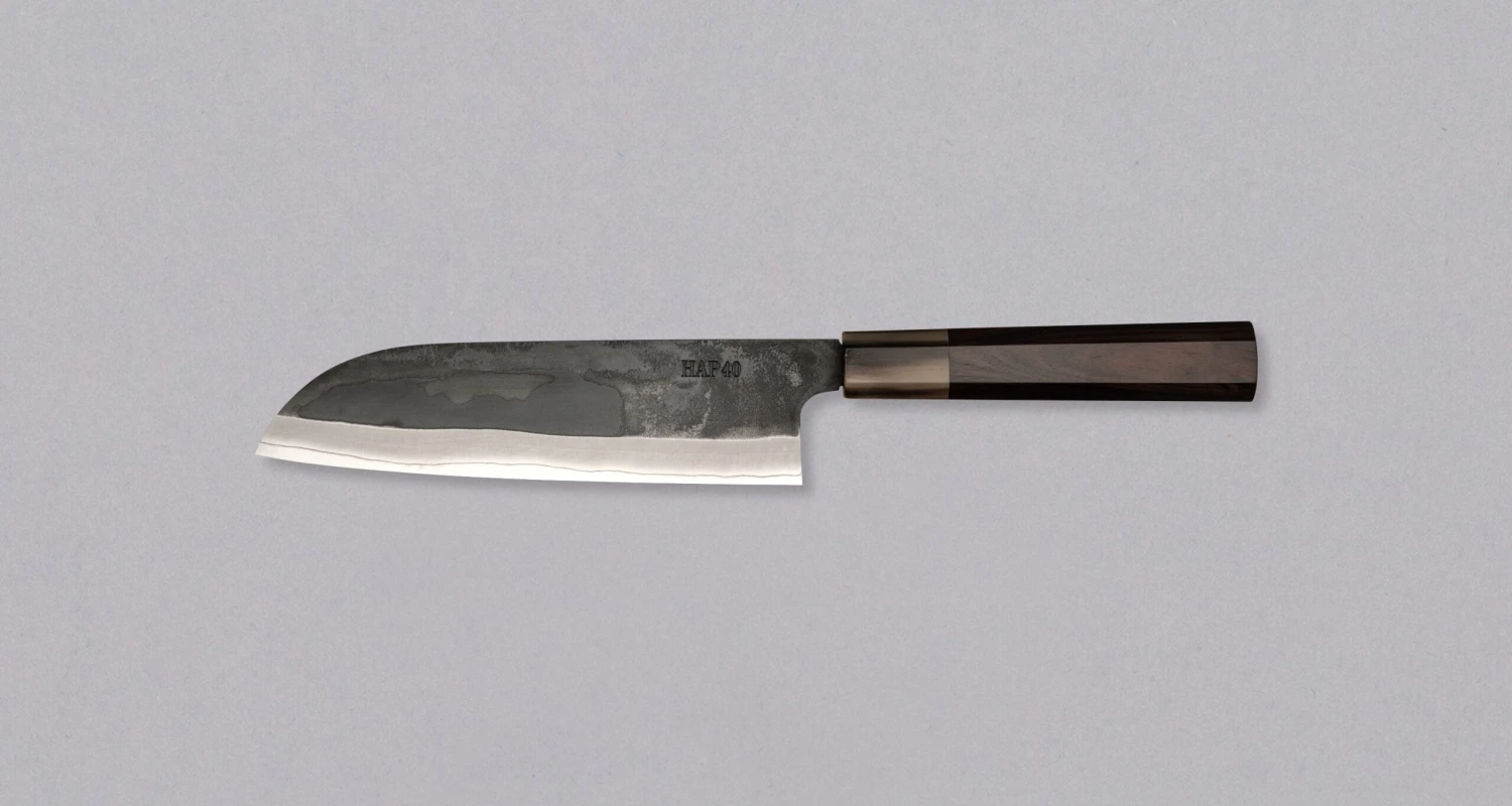 HAP-40 Santoku Black Ebony Blond Buffalo 180mm (7.1") 2 HAP-40 Santoku Black Ebony Blond Buffalo 180mm (7.1") - Image 2
