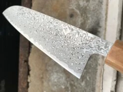 Tsunehisa Santoku SLD Damascus 165mm (6.5") -Sharp Edge Shop HarukazeDamascusSantoku165mmSharpEdge 3