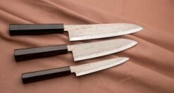 Hayabusa Santoku Aogami #2 Rainbow Damascus 180mm (7.1") -Sharp Edge Shop HayabusaDamascusHAP40 420107071279 420108101280 420103121282 6 e6db4b18 572f 4a22 baa5 c372a8e53a7d