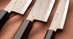 Hayabusa Santoku Aogami #2 Rainbow Damascus 180mm (7.1") -Sharp Edge Shop HayabusaDamascusHAP40 420107071279 420108101280 420103121282 8 48d3174e 8959 4bce bf1c 806ad9f11d26