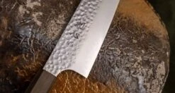 Hayabusa Gyuto VG-10 Tsuchime Bubinga 210mm (8.3") -Sharp Edge Shop Hayabusa Gyuto VG 10 Tsuchime Bubinga 210 mm 420103121621 8