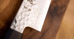 Hayabusa Gyuto VG-10 Tsuchime Damascus Ebony 210mm (8.3") -Sharp Edge Shop Hayabusa Gyuto VG 10 Tsuchime Damascus Ebony 210mm 420103121625 5