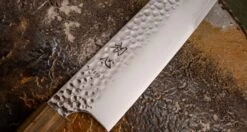 Hayabusa Santoku VG-10 Tsuchime Bubinga 180mm (7.1") -Sharp Edge Shop Hayabusa Santoku VG 10 Tsuchime Bubinga 180 mm 420108101654 8 2297b89f 8455 4ebd baea 02edf725174d