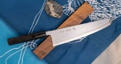 Kawamura Sakimaru-Gyuto Aogami #2 Damascus 220mm (8.7") [ebony] -Sharp Edge Shop Kawamura Sakimaru Gyuto Aogami 2 Ebenovina 220 mm 450103141132 2