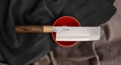 Kotetsu Nakiri VG-10 Damascus 160mm (6.3") [pakka Wood] -Sharp Edge Shop KotetsuNakiriVG 10Damascus160mm pakkawood 200106081612 6