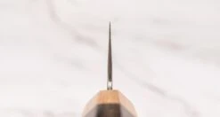 Kotetsu Santoku VG-10 Damascus 180mm (7.1") [pakka Wood] -Sharp Edge Shop KotetsuSantokuVG 10Damascus180mm 7.1 pakkawood 200108081608 choil