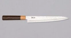 Kotetsu Sujihiki VG-10 Damascus 240mm (9.5") [pakka Wood]