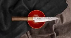 Kotetsu Petty VG-10 Damascus 150mm (5.9") [pakka Wood] -Sharp Edge Shop Kotetsu Petty VG 10 Damascus 150 mm pakkawood 200107071611 1A