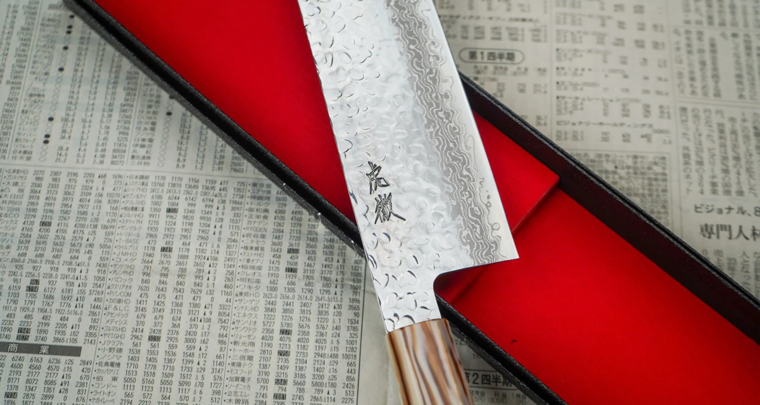 Kotetsu Nakiri VG-10 Damascus 160mm (6.3") 3 Kotetsu Nakiri VG-10 Damascus 160mm (6.3") - Image 3