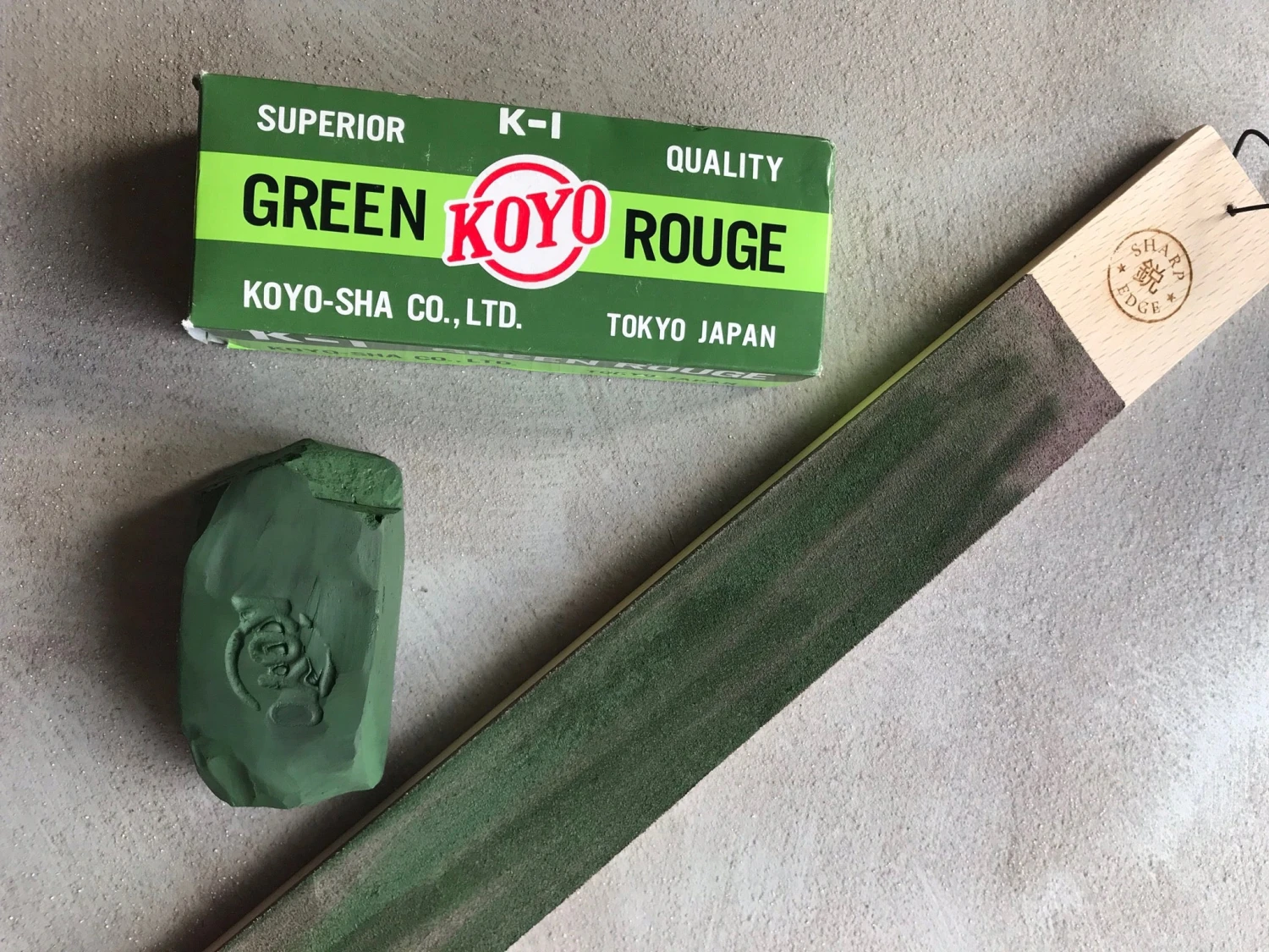 Koyo "Green Rouge" Polishing Compound 2 Koyo "Green Rouge" Polishing Compound - Image 2