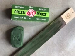 Koyo "Green Rouge" Polishing Compound [smaller Chunk] -Sharp Edge Shop Koyo Green Rouge polishing compound with strop 572df3a3 fb8f 4280 be61 c4d3f577a1e0