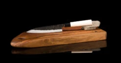 Yoshida Utility SUJ-2 Kuro-uchi 175mm (6.9") [Magnolia] -Sharp Edge Shop Kurouchi Utility L