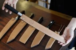 Leather Saya Burja [knife Sheath] - 300mm (11.8") -Sharp Edge Shop Leather Saya Burja knife sheath 300mm 11.8 details