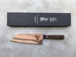 Bunka Black Damascus 165mm (6.5") -Sharp Edge Shop New Saya Bunka Black Damascus7 053babef ba8b 4733 89b1 55e222488dbd