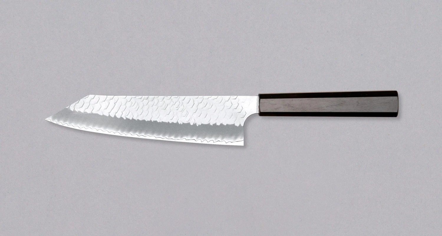 Nigara Kiritsuke-Gyuto SG2 Tsuchime Wa Ebony 210mm (8.3") 2 Nigara Kiritsuke-Gyuto SG2 Tsuchime Wa Ebony 210mm (8.3") - Image 2