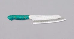 Nigara Kiri-Gyuto SG2 Migaki Tsuchime Turquoise 210mm (8.3") [green]