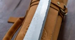 Nigara Kurozome Kiritsuke Yanagiba Aogami #2 Damascus 240mm (9.4") -Sharp Edge Shop NigaraKurozomeKiritsukeYanagibaAogami 2Damascus240mm 420118161535 5