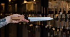 Nigara Kurozome Kiritsuke Yanagiba Aogami #2 Damascus 240mm (9.4") -Sharp Edge Shop NigaraKurozomeKiritsukeYanagibaAogami 2Damascus240mm 420118161535 6