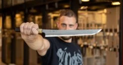 Nigara Sakimaru Yanagiba Aogami #2 Twisted Damascus 300mm (11.8") -Sharp Edge Shop NigaraSakimaruYanagibaAogami 2TwistedDamascus300mm 420112221632 8