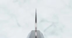 Nigara Santoku SG2 Tsuchime Wa Ebony 180mm (7.1") -Sharp Edge Shop NigaraSantokuSG2MigakiTsuchime180mm 420108101527 3