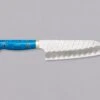 Nigara Santoku SG2 Migaki Tsuchime Turquoise 180mm (7.1")