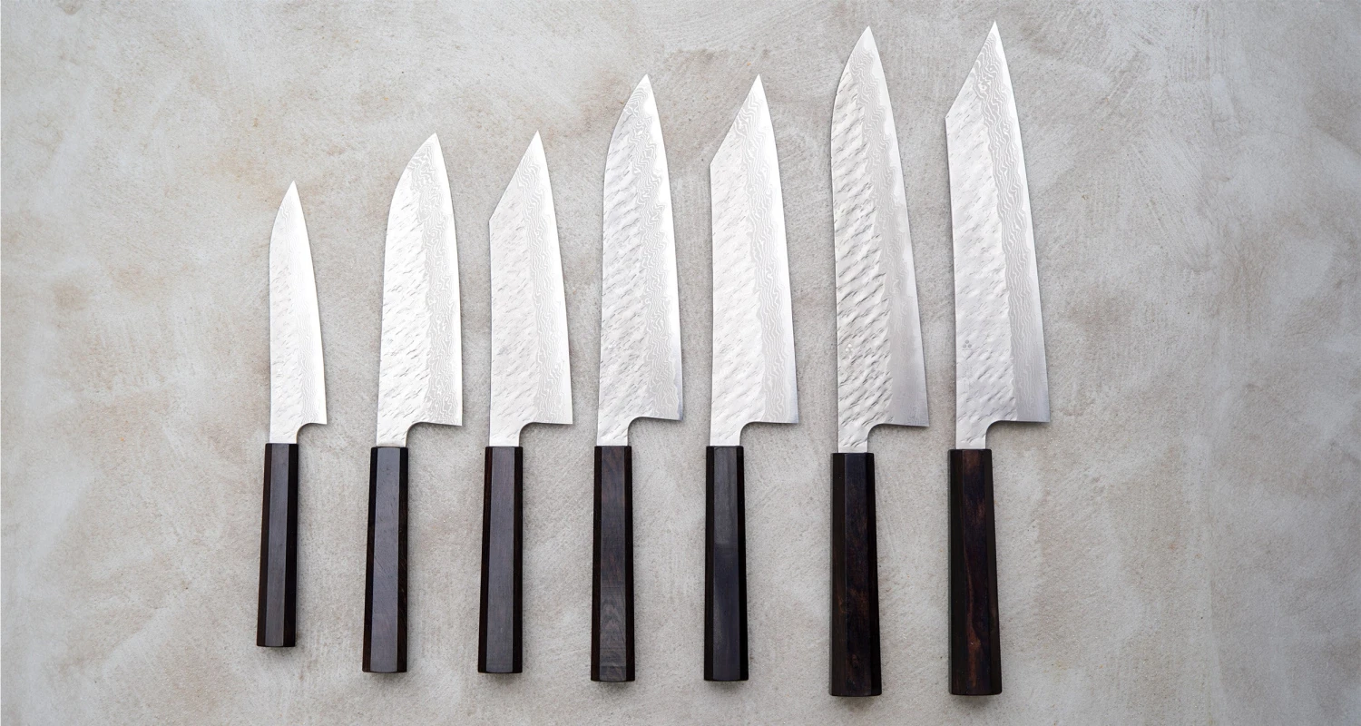 Nigara Gyuto VG-10 Damascus Tsuchime 210mm (8.2") 4 Nigara Gyuto VG-10 Damascus Tsuchime 210mm (8.2") - Image 4