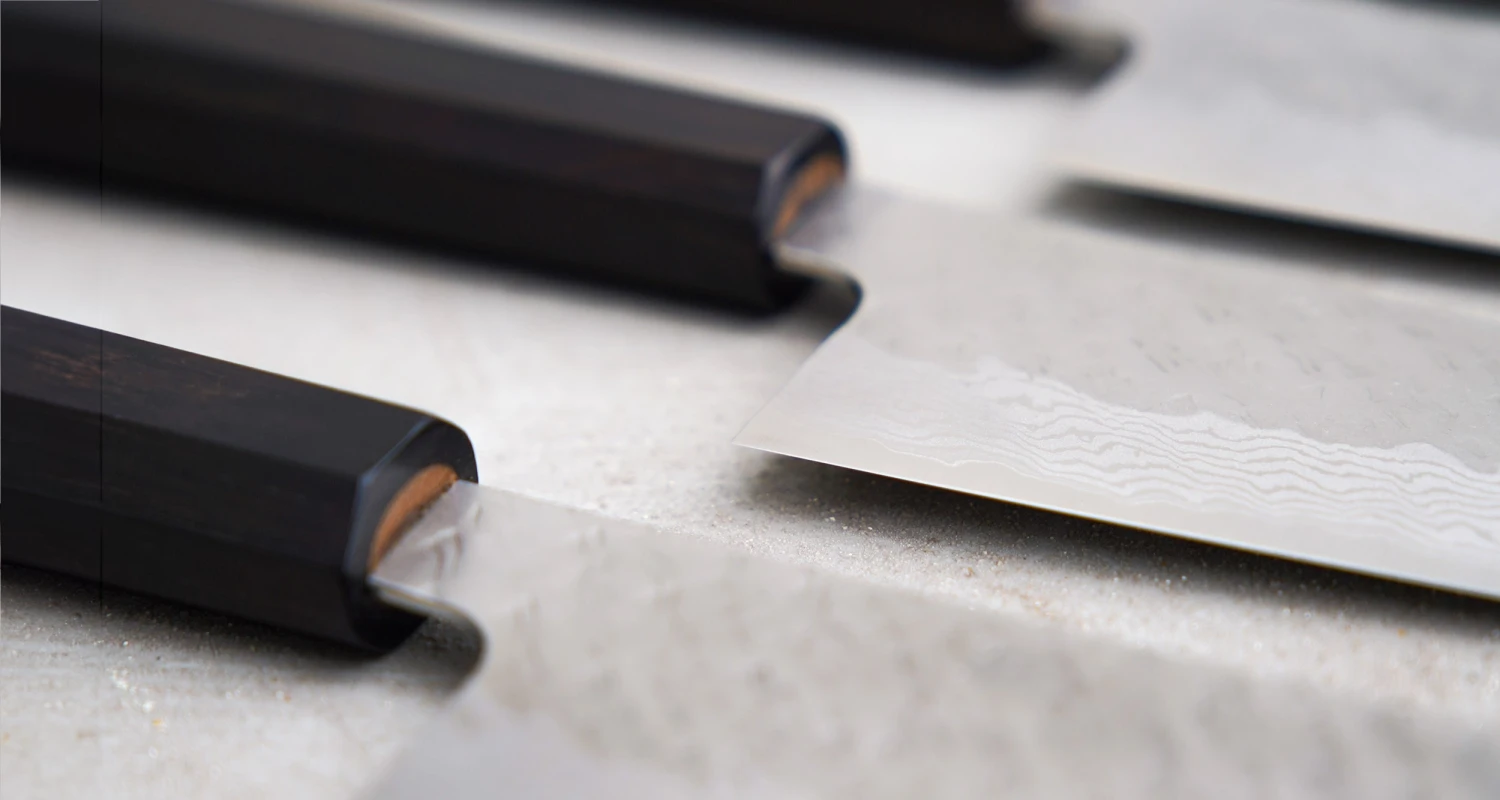 Nigara Gyuto VG-10 Damascus Tsuchime 240mm (9.4") 6 Nigara Gyuto VG-10 Damascus Tsuchime 240mm (9.4") - Image 6