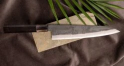 HAP-40 Gyuto Black Ebony Blond Buffalo 210mm (8.3") -Sharp Edge Shop PSL06 HAP 40GyutoBlackEbonyBlondBuffalo210mm limited 00558 1