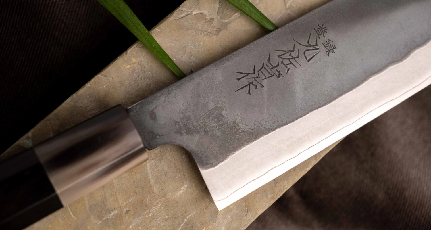 HAP-40 Santoku Black Ebony Blond Buffalo 180mm (7.1") 5 HAP-40 Santoku Black Ebony Blond Buffalo 180mm (7.1") - Image 5