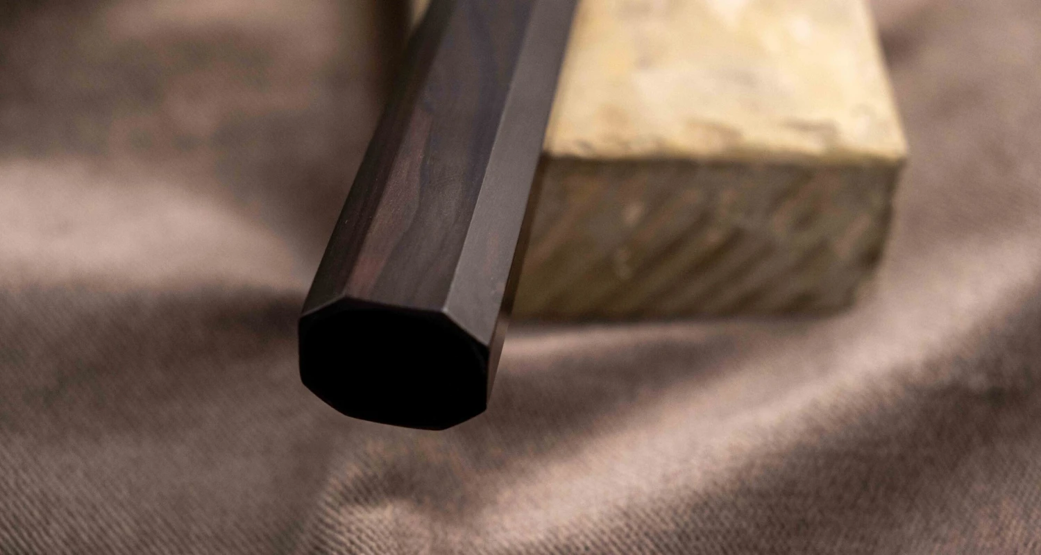 HAP-40 Santoku Black Ebony Blond Buffalo 180mm (7.1") 7 HAP-40 Santoku Black Ebony Blond Buffalo 180mm (7.1") - Image 7