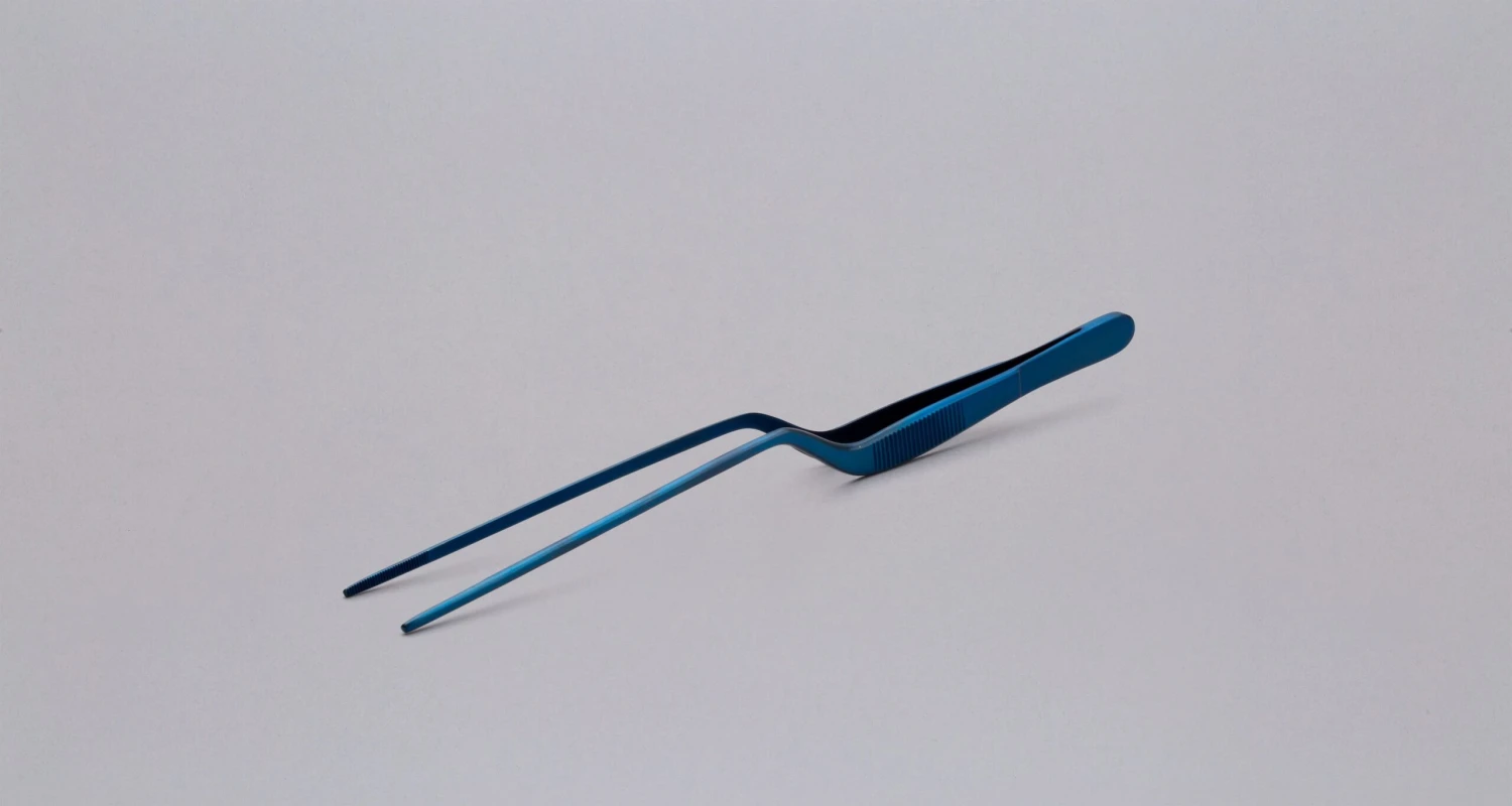 Plating Tweezers NEON BLUE - 200mm (7.9") 1 Plating Tweezers NEON BLUE - 200mm (7.9")