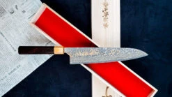 Saji Gyuto VG-10 Gold RWO 210mm (8.3") -Sharp Edge Shop SajiGyutoVG 10GoldRWO210mm 410103121519 6