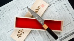 Saji Petty VG-10 Gold RWO 135mm (5.3") -Sharp Edge Shop SajiPettyVG 10GoldRWO130mm 410107061336 5