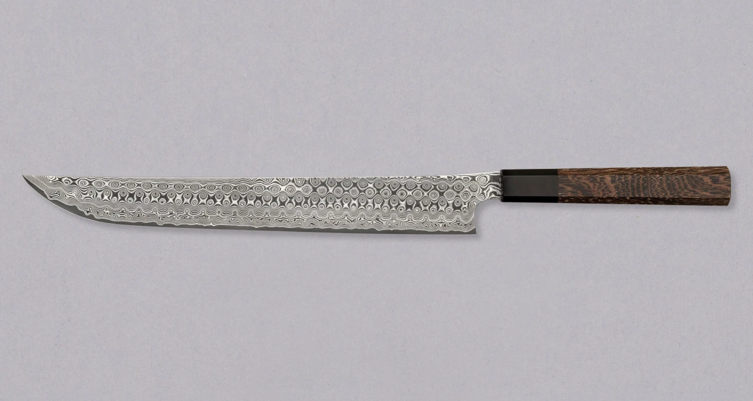 Nigara Sakimaru Sujihiki SG2 Damascus 300mm (11.8") 2 Nigara Sakimaru Sujihiki SG2 Damascus 300mm (11.8") - Image 2