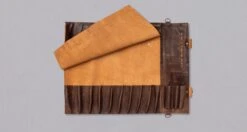 SharpEdge Chef's Leather Knife Roll [brown] / Holds 10 Knives -Sharp Edge Shop SharpEdgeChef sLeatherKnifeRoll 400562001253 8