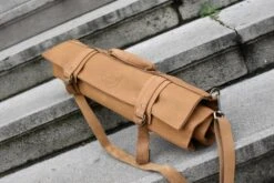 SharpEdge Chef's Leather Knife Roll [light Brown] / Holds 10 Knives -Sharp Edge Shop SharpEdgeChef sLeatherKnifeRoll 40056200816 06