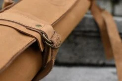 SharpEdge Chef's Leather Knife Roll [light Brown] / Holds 10 Knives -Sharp Edge Shop SharpEdgeChef sLeatherKnifeRoll 40056200816 07