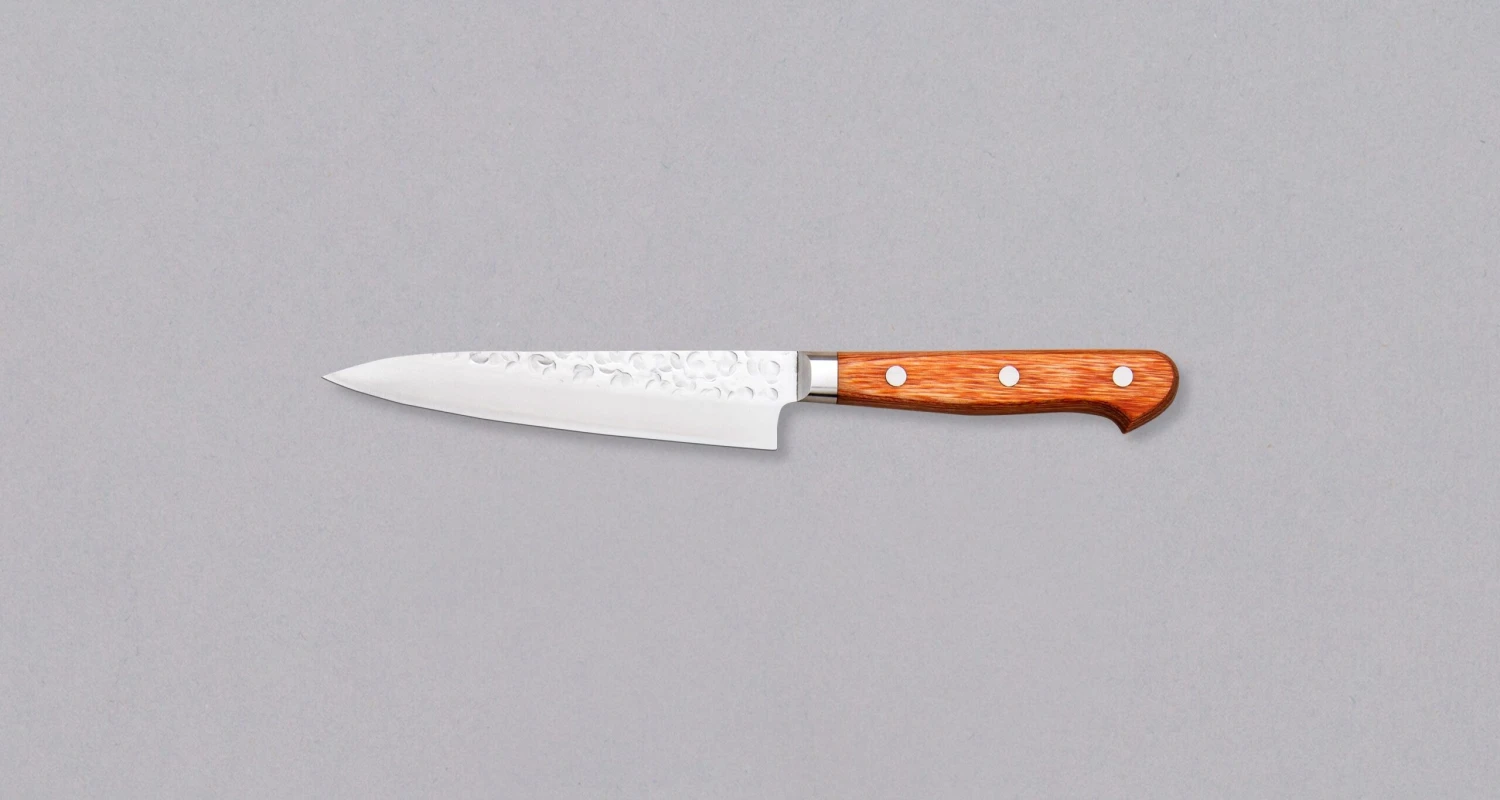 Takamura Petty Tsuchime Chromax Brown 130mm (5.1") 2 Takamura Petty Tsuchime Chromax Brown 130mm (5.1") - Image 2