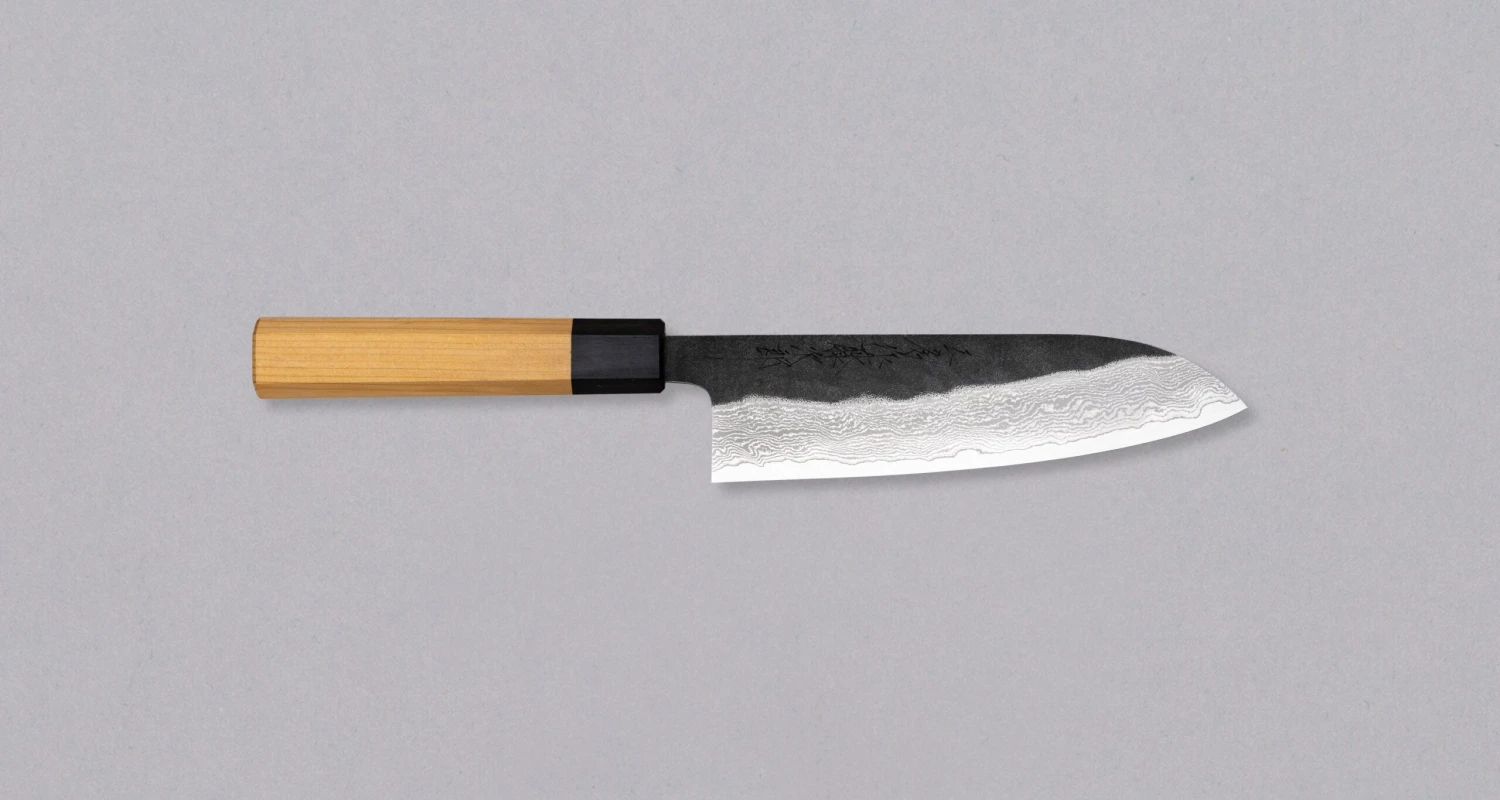 Tojiro Atelier Santoku VG-10 Kuro-uchi Damascus 170mm (6.7") 1 Tojiro Atelier Santoku VG-10 Kuro-uchi Damascus 170mm (6.7")