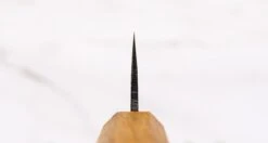 Tsukasa Santoku Shirogami #2 Oak 120mm (4.7") -Sharp Edge Shop TsukasaSantokuShirogami 2Oak120mm 410108041432 3