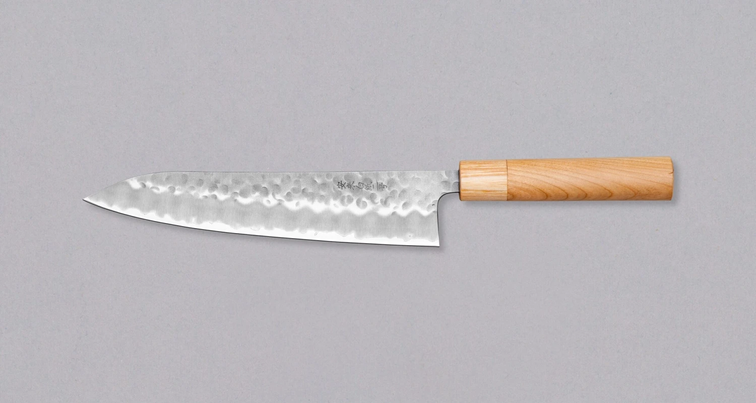 Tsunehisa Gyuto Shirogami #2 Cherry 210mm (8.3") 2 Tsunehisa Gyuto Shirogami #2 Cherry 210mm (8.3") - Image 2